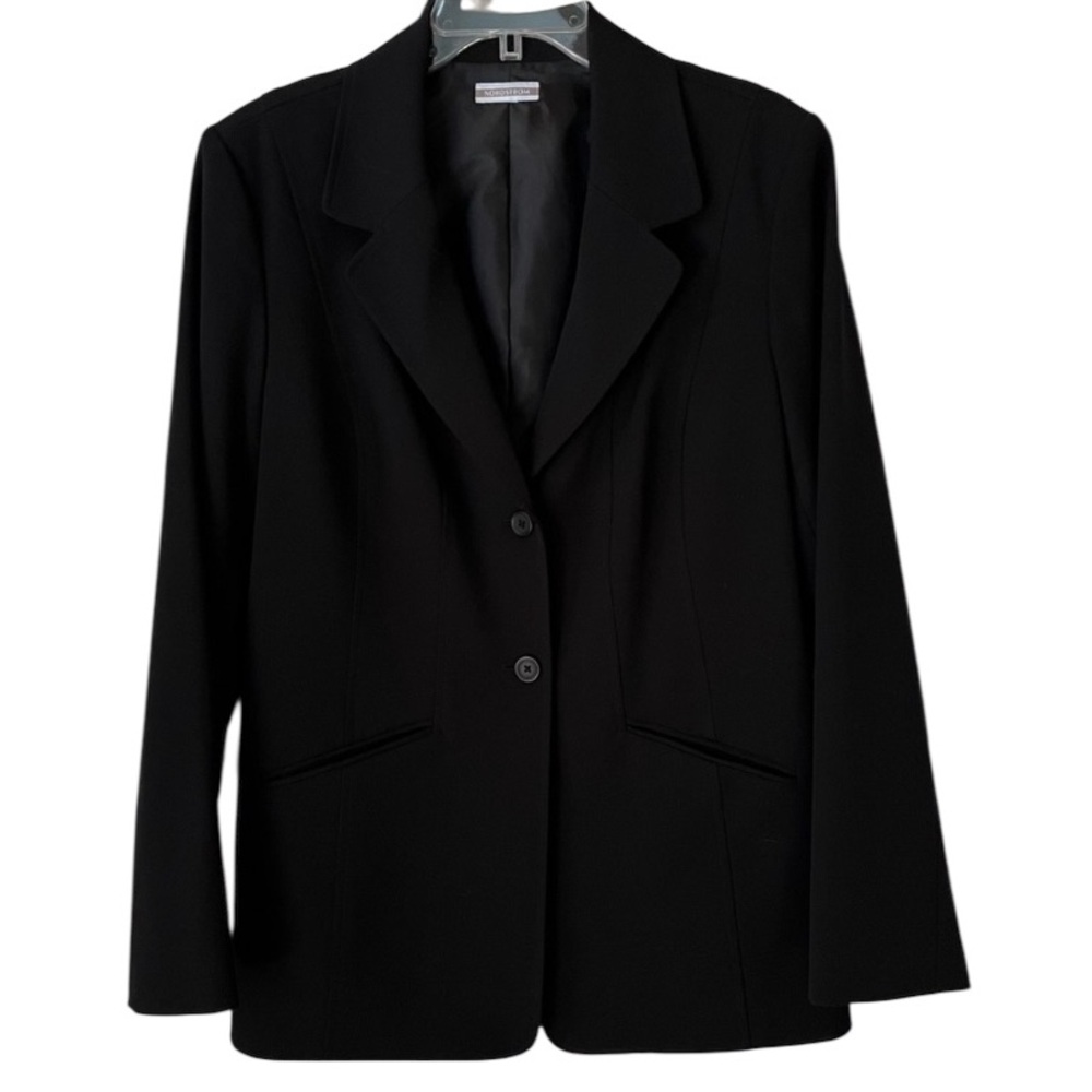 Nordstrom size 12 black blazer tag removed like new  front pockets